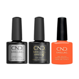 CND - Shellac Xpress5 Combo - Base, Top & B-Day Candle (0.25 oz)