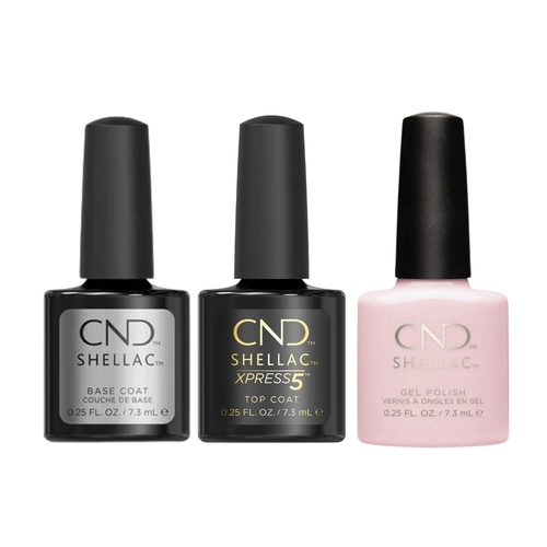 CND - Shellac Xpress5 Combo - Base, Top & Beau (0.25 oz)