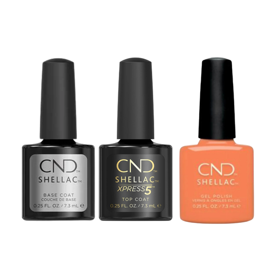 CND - Shellac Xpress5 Combo - Base, Top & Catch Of The Day (0.25 oz)
