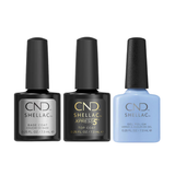 CND - Shellac Xpress5 Combo - Base, Top & Chance Taker (0.25 oz)