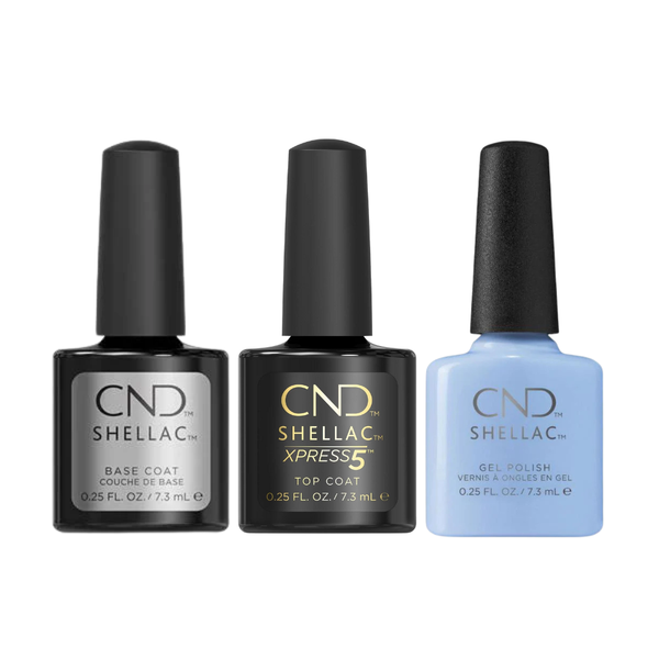 CND - Shellac Xpress5 Combo - Base, Top & Chance Taker (0.25 oz)