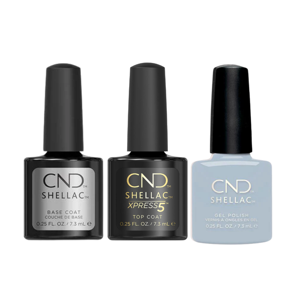 CND - Shellac Xpress5 Combo - Base, Top & Climb To The Top-az (0.25 oz)