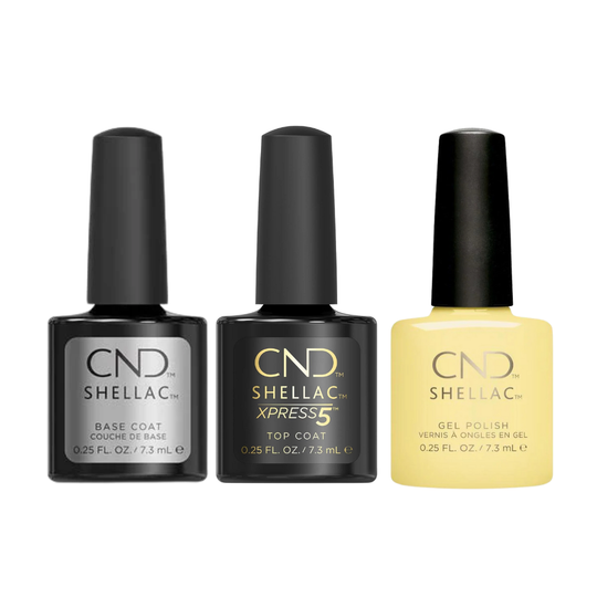 CND - Shellac Xpress5 Combo - Base, Top & Jellied (0.25 oz)