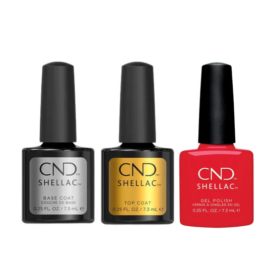 CND - Shellac Xpress5 Combo - Base, Top & Liberte (0.25 oz)