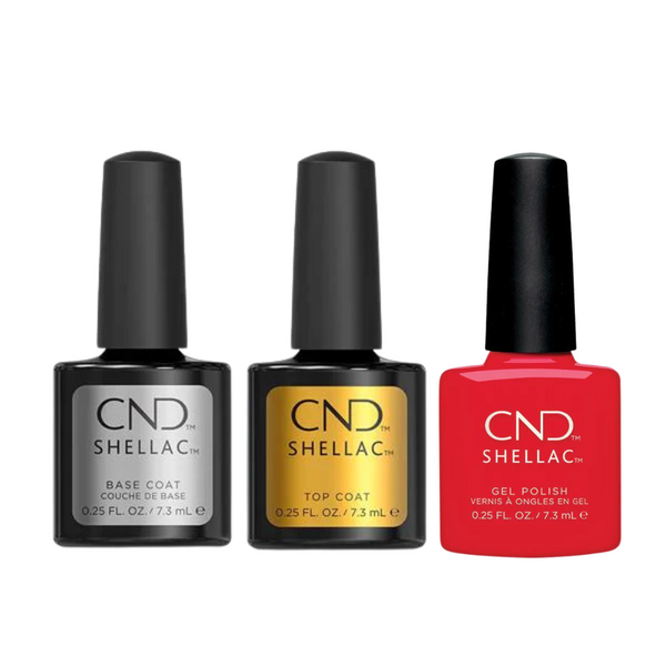 CND - Shellac Xpress5 Combo - Base, Top & Liberte (0.25 oz)