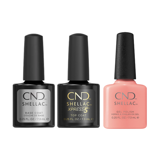 CND - Shellac Xpress5 Combo - Base, Top & Rule Breaker (0.25 oz)