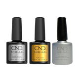 CND - Shellac Combo - Base, Top & Silver Chrome