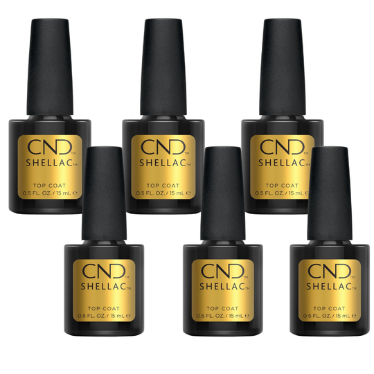 CND Shellac - Top Coat - 6 Pack 0.5 oz