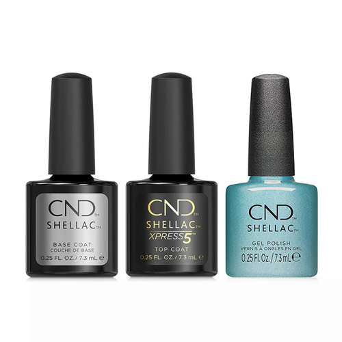 CND - Shellac Xpress5 Combo - Base, Top & Sleeping Mask (0.25 oz)