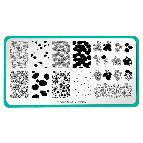 Maniology - Stamping Plate - Chamomile Melody - M683