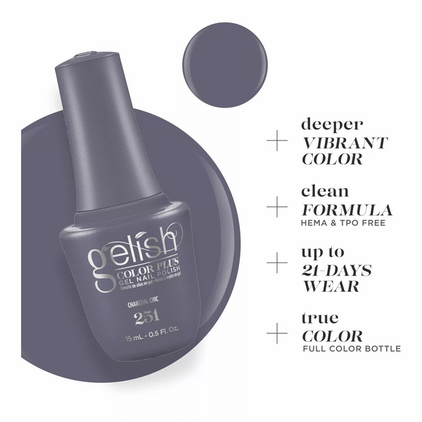 Gelish Gel Color Plus - Charcoal Chic 0.5 oz