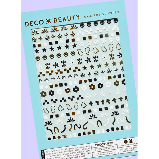Deco Beauty - Nail Art Stickers - Checkered