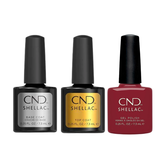 CND - Shellac Combo - Base, Top & Cherry Apple