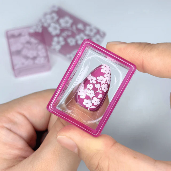 Maniology - Nail Tool - Cherry Blossom Ice Cube Stamper & Scraper Set