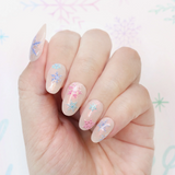 Daily Charme - Holiday 3D Embossed Nail Art Sticker / Colorful Snowflake