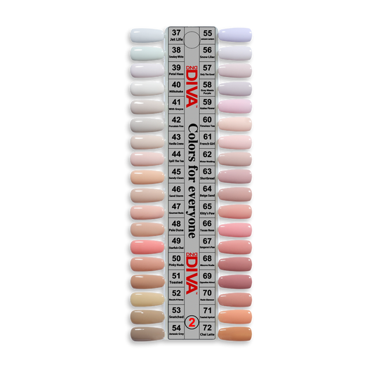 DND - Diva Frosted Chai Collection Swatch – Single – 2