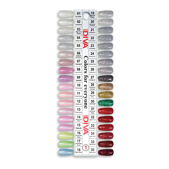DND - Diva Mirrorball Collection Swatch – Single – 1