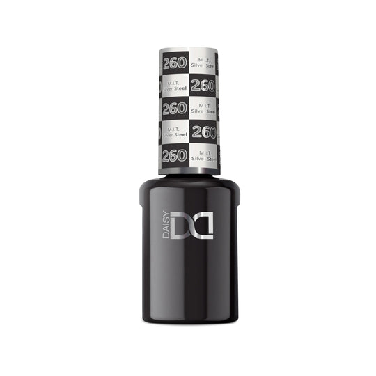 DND - Hema-Free & TPO-Free Gel & Lacquer - M.I.T Silver Steel – 260