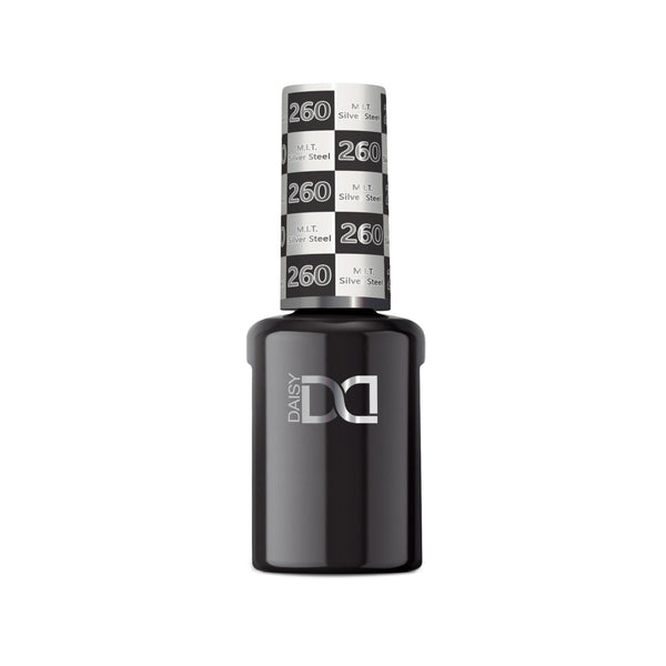 DND - Hema-Free & TPO-Free Gel & Lacquer - M.I.T Silver Steel – 260