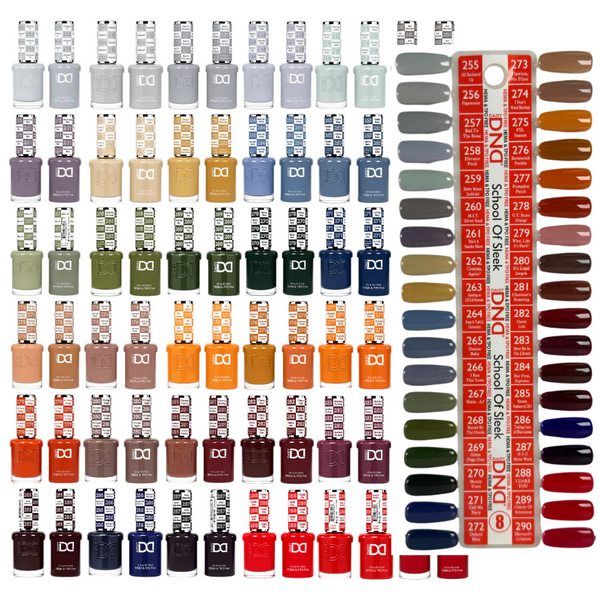 DND - Hema-Free & TPO-Free Gel & Lacquer - Part 08 - Set Of 36 Colors - School Of Sleek
