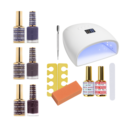 DND - Grey is the Way Gel Polish Starter Set