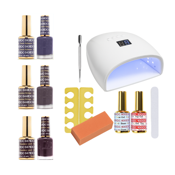 DND - Grey is the Way Gel Polish Starter Set