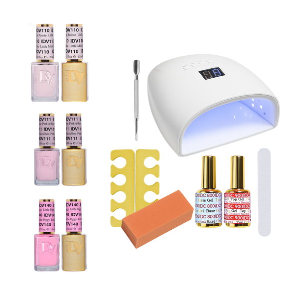 DND - Perfection in Pink Gel Polish Starter Set