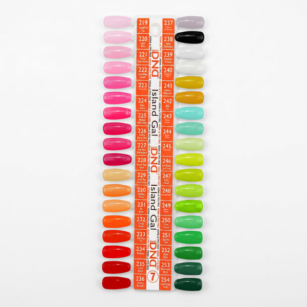 DND - DC Swatch Set - Part 07 - Set Of 36 Colors - Island Gal 