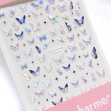Daily Charme - Holographic Butterfly Nail Art Sticker - Ethereal