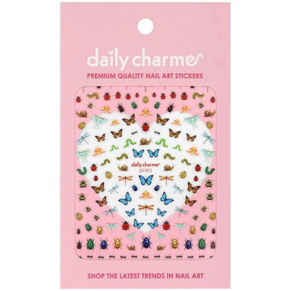 Chic Nail Art Sticker - Garden Critters
