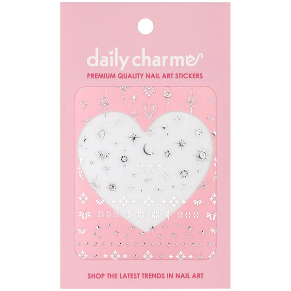 Daily Charme - 3D Embossed Nail Art Sticker - Celestial Element