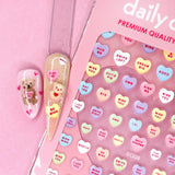 Daily Charme - Valentine 3D Embossed Nail Art Sticker Sweet Talk