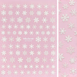 Daily Charme - Holiday 3D Embossed Nail Art Sticker / Icy Snowflake