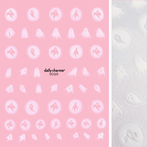 Daily Charme - Spooky Halloween Nail Art Sticker - Airbrush Ghosties