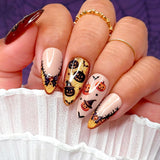 Daily Charme - Halloween Bejeweled Nail Art Sticker - Wicked Pumpkins