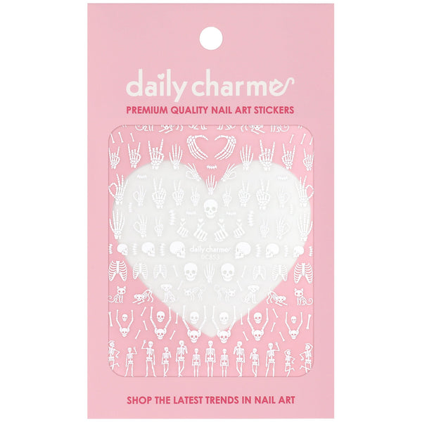 Daily Charme - Halloween Nail Art Sticker - Boneyard Bash