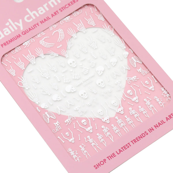 Daily Charme - Halloween Nail Art Sticker - Boneyard Bash