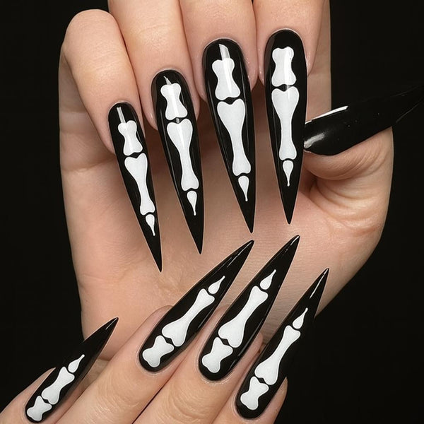Daily Charme - Spooky Halloween Nail Art Sticker - Skeleton Fingers