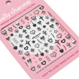 Daily Charme - Bejeweled Nail Art Sticker - Dark Romance