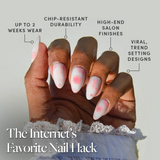 Glamnetic - Press On - Fleur Amour - Short Almond