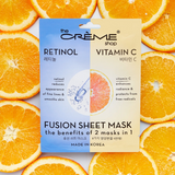 The Creme Shop - Retinol & Vitamin C Fusion Sheet Mask