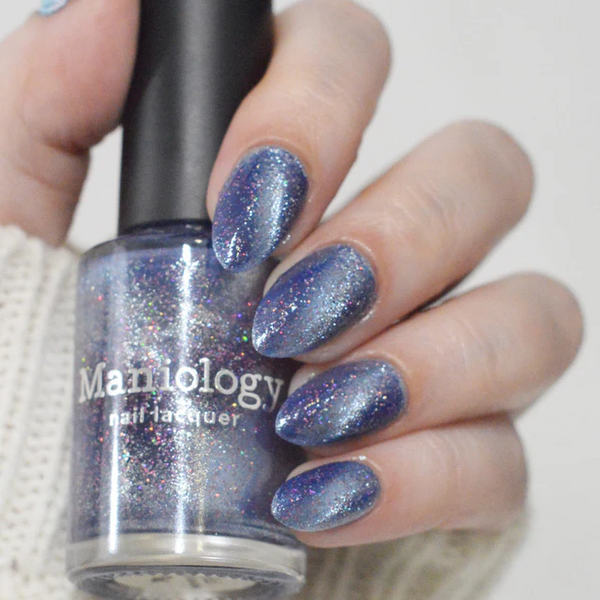 Maniology - Stamping Nail Polish - Flower Basket: Morning Glory (P193) - Periwinkle Magnetic Nail Polish