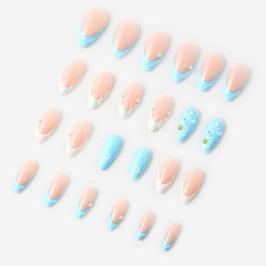 Never Have I Ever - French Waterlily - Almond Press-On Nails