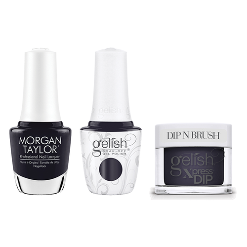 Gelish, Morgan Taylor & Dip Combo - Night After Night