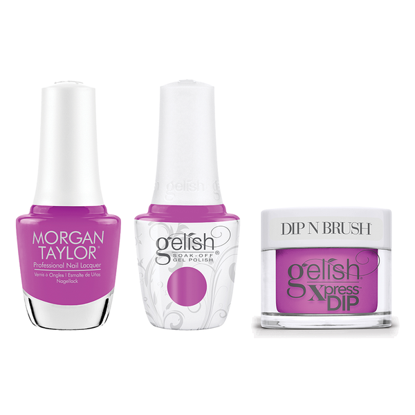 Gelish, Morgan Taylor & Dip Combo - Bear-y Juicy