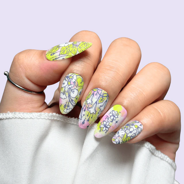 MANI-STMP-GARDEN GEMS GEMSTONE BOUQUET MXM175