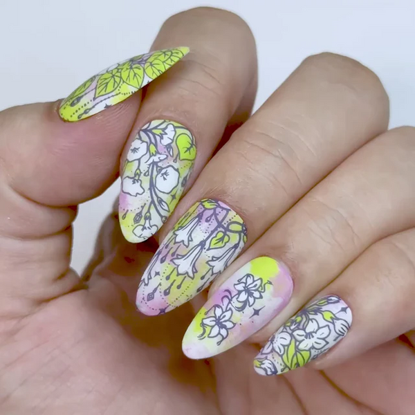 MANI-STMP-GARDEN GEMS GEMSTONE BOUQUET MXM175