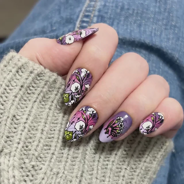 MANI-STMP-GARDEN GEMS GEMSTONE BOUQUET MXM175
