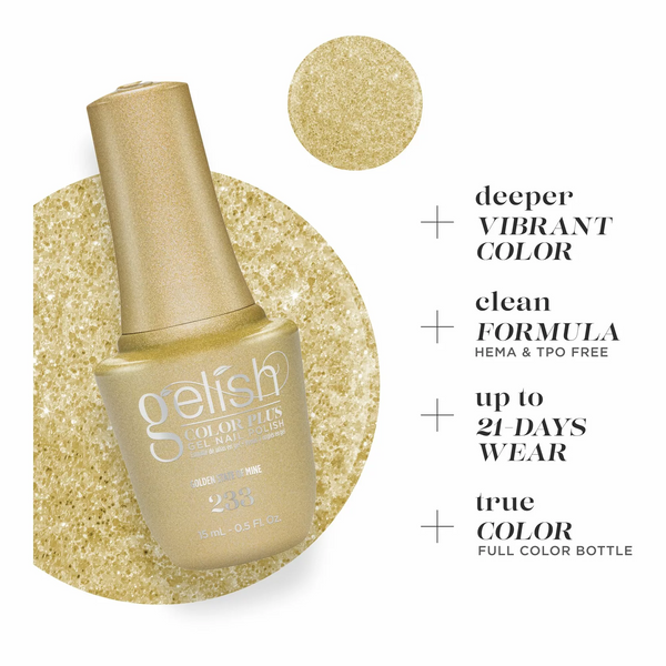 Gelish Gel Color Plus - Golden State Of Mine 0.5 oz