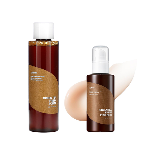 Isntree - Green Tea Fresh Toner + Green Tea Fresh Emulsion